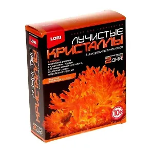 Набор для творчества LORI Лучистые кристаллы "Оранжевый кристалл" Лк-005
