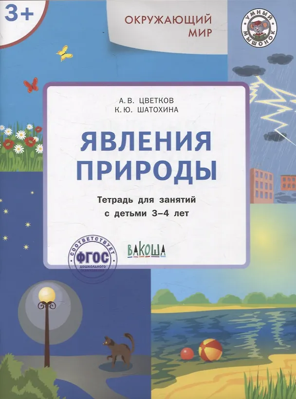 Книга Окружающий мир. Явления природы. Тетрадь для занятий с детьми 3-4 лет (Александр Цветков, Карина Шатохина) — 1