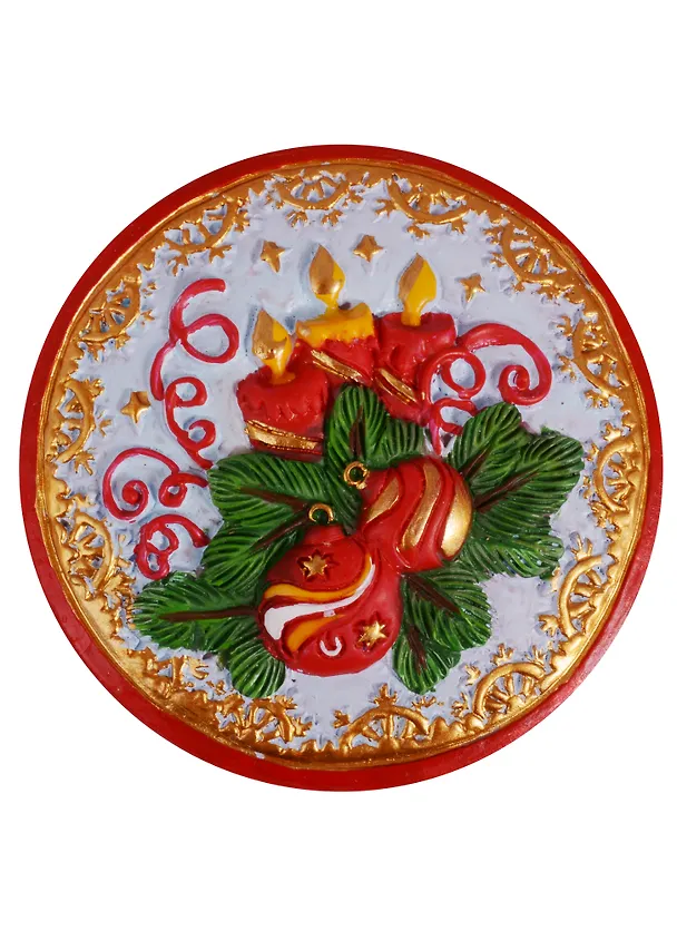 Шкатулка декоративная Свечи и серпантин (7,5x7,5x5) 2613863 — 2