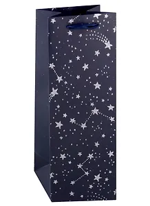 Пакет бутылочный 35*13*9 "Небо в звездах" бум.мат