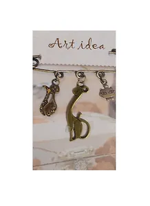 Кулон Кошечка с длинной шеей (QA-1910) (1 шт) (упаковка)