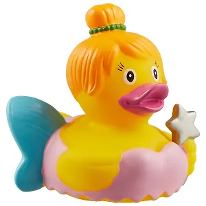 Игрушка для ванной, уточка резиновая FUNNY DUCKS "Уточка фея"  (1885)