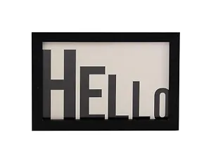 Фоторамка 10*15 "Hello" черное дерево