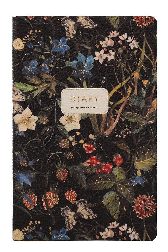 Ежедневник недат. А5 128л "FLORA. ЛЕСНЫЕ ЯГОДЫ" иск.кожа, золотой срез, BrunoVisconti 3158899 — 1