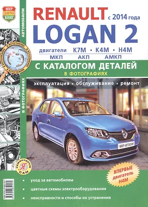 Книга Renault Logan II c 2014 г. с каталогом ч/б фото Серия Я Ремонтирую Сам ()