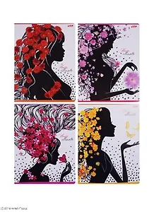 Тетрадь в клетку Hatber, "Силуэты", А5, 48 листов, в ассортименте