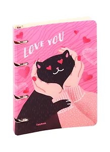 Тетрадь на кольцах в клетку Listoff, "Cute & Funny. Дизайн 16", 100 листов