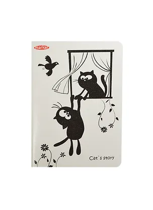 Тетрадь в клетку Marker Arte, Cat story, 60 листов, в ассортименте 232238