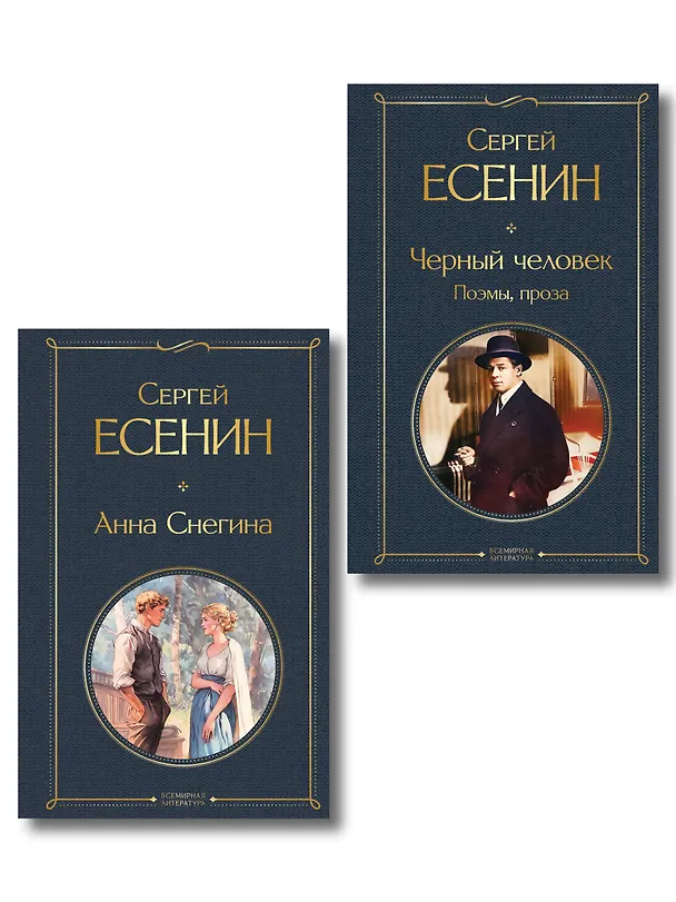 Книга Комплект Поэзия Сергея Есенина (из 2-х книг Черный человек. Поэмы, проза. Анна Снегина ) (Сергей Есенин) — 1