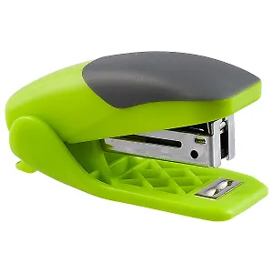 Степлер №10 15л мини, "ErgoLine", ярко-салатовый, ErichKrause
