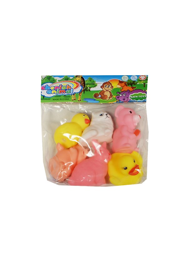 Игровой набор для купания «Резиновые животные», 4 штуки 2452841 — 1