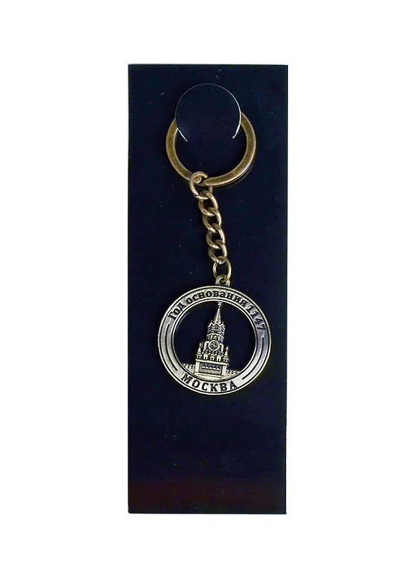Брелок мет.рельеф."МСК.Спасская башня." цв.бронза (157BR-21-1) 2388462 — 1