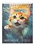 Скетчбук А6+ 40л "Довольный котик" 100г/м2, мат.ламинация, евроспираль, 7БЦ, офсет — 3069341 — 1