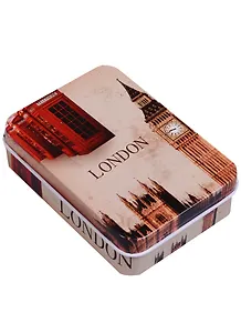 Шкатулка Биг Бен и телефонная будка (9х7х3) (металл) (12-21695-Bigben)