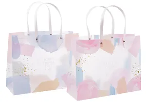 Пакет А4 32*25*11 "Акварель", пластик, ассорти