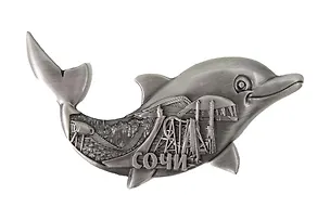 Магнит-дельфин Коллаж,Скай-парк,Олимпийский (металл) (Сочи) (027-10ATN-135K43) 3133810