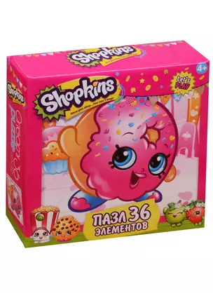 Пазл, Оригами, 36эл 212*212мм Shopkins Dlish Donut 02750 — 2587172 — 1