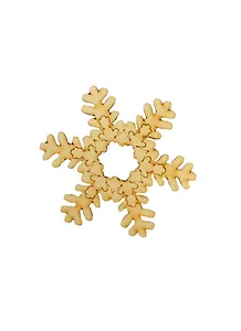 Фигурка Снежинка-3 с рисунком (131039) (97х97мм) (игрушка из дерева)