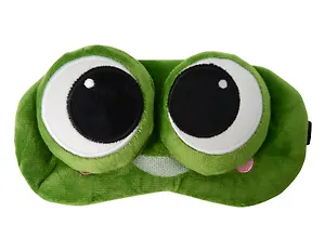 Маска для сна Лягушка с объемными глазками косится (плюш) (пакет) (12-37132-202505-S54) (Lafilaf)