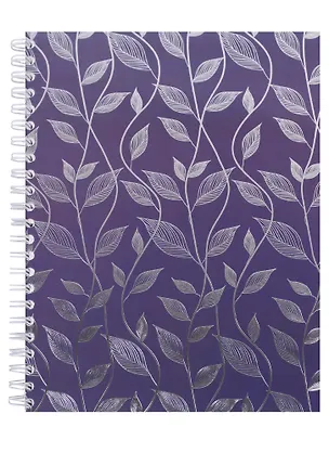 Тетрадь в клетку Феникс+, "Белые листья", 100 листов, в ассортименте 245617