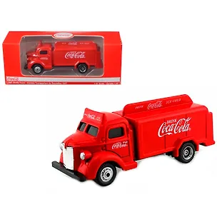 440537 Машинка литая коллекционная Motor City Classics - Die-сast модель по лицензии Coca-Cola 1947 Bottle Truck, масштаб 1:87 3170871