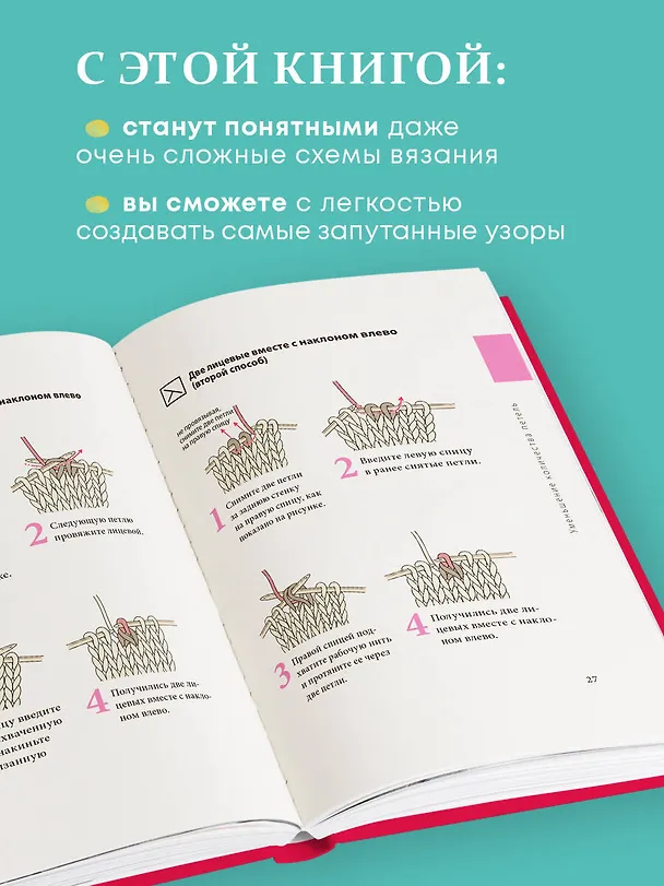 Книга Вязание на спицах. Полный японский справочник. 135 техник, приемов вязания, условных обозначений и их сочетаний () — 7