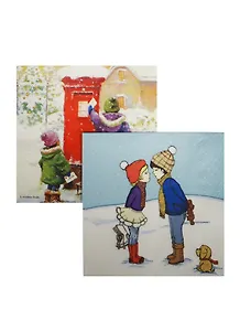 Набор салфеток для Декупажа Люблю Целую Поздравляю (611534/33304580) (2шт) (упаковка)