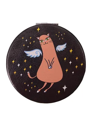 МедВс  Зеркало круглое Экокожа Ты ангел! [MIR004-05] 3033987