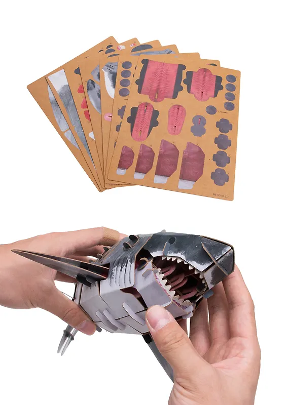3D пазл Makebug «Белая акула», линейка Bring Nature Home. Арт. MB-B-0010 3168768 — 2