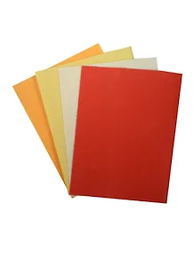 Набор листов фетр (А4) (4 шт) (оран., жел., бел., крас./оран., крас., хаки, корич.) (упаковка)