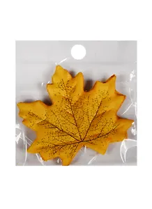 Листья кленовые в инд. уп. с подвесом желто-оранжевый (11-00094-17)