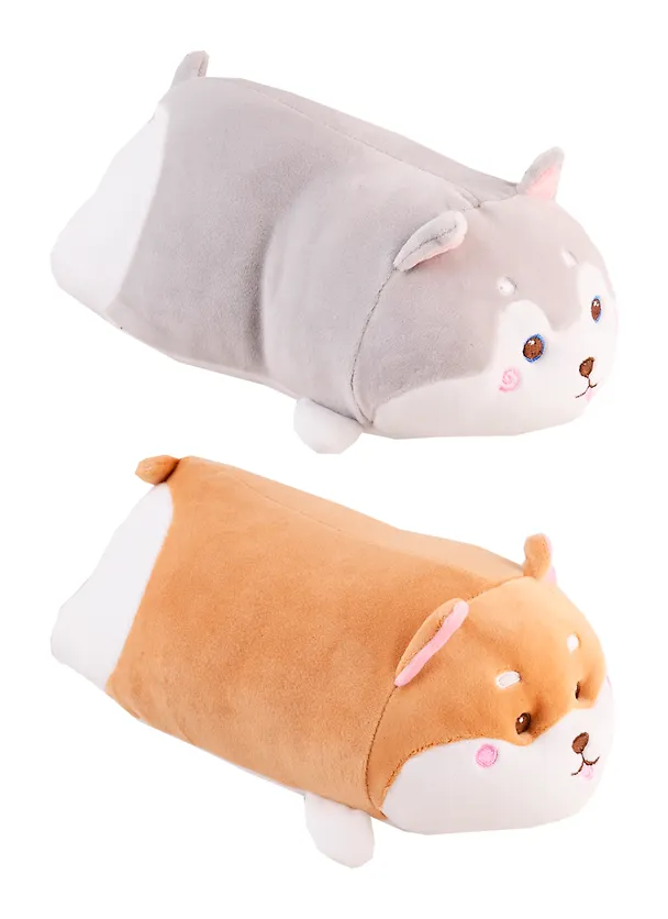 Мягкая игрушка  Собачка,  Плюшка лежачая  цвет в ассорт.  30см 2723722 — 2