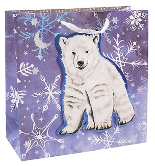 Пакет А4 28*28*10 "Мишка" НГ, бум.мат.ламинат 3103136