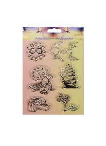 Набор силиконовых штампов Путешествие-1 (ST-16) (Рукоделие) (упаковка)