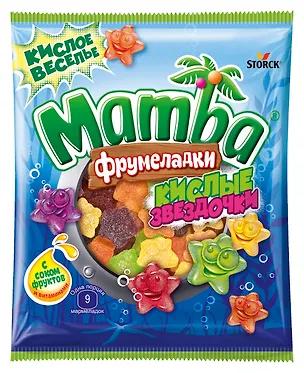 Мармелад Мамба фрумеладки кислые звездочки, 72г 3115253