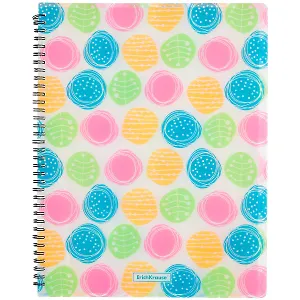 Папка 20ф А4 "Buttons" пластик, спираль, Erich Krause