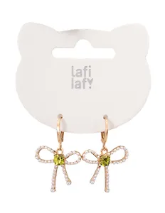 Сережки Бантики (2шт) (металл) (12-253004-С23) (Lafilaf)