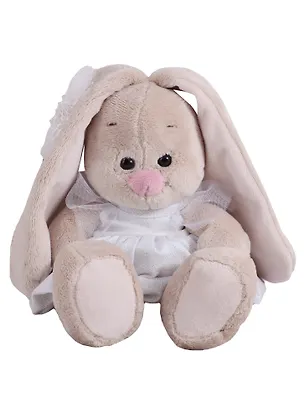 Мягкая игрушка Зайка Ми в белом платье с голубем (15 см) (SidX-206) 2648444