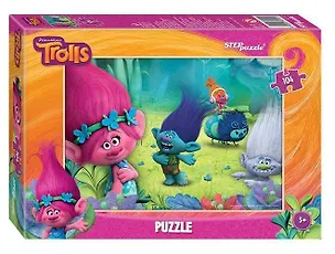 Пазл Step puzzle 104эл Trolls 329144