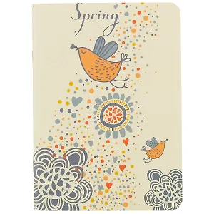 Записная книжка «Birds and flowers», нелинованная, 24 листа