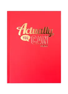 Ежедневник недат. А6 112л Ты сможешь! 7БЦ, мат.лам, тисн.золотой фольгой, офсет