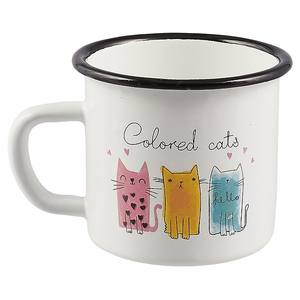 Кружка Colored cats (эмаль) (350 мл) 2651310 — 1