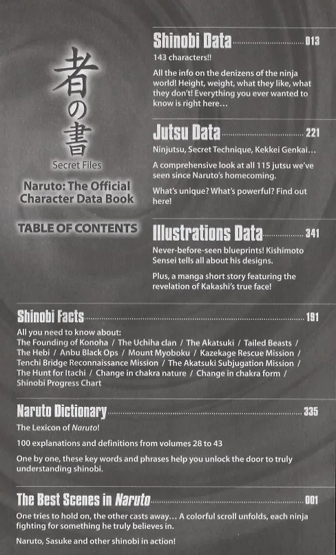 Книга Naruto: The Official Character Data Book (Масаши Кишимото) — 2