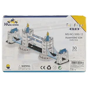 3D-пазл Мельница Tower Bridge  (МС-671D) (11052400) (32 детали) (3+) (упаковка)