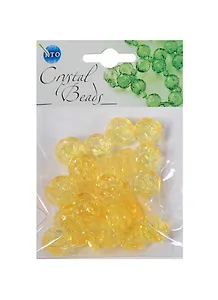 Набор бусин Кристальная игра Шарики светло-желтые (CRP165) (14мм) (упаковка)