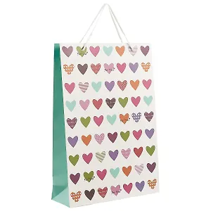 Подарочный пакет «Яркие сердечки», А3