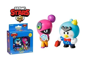 Коллекционные фигурки Brawl Stars, Мистер Пи и Тара, (5см), (BRW2015E) 3086948