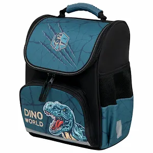 Ранец  BASIC "Dino world" 1 отд., 35*28*18см. 3 кармана, эргоном. спинка