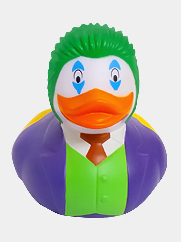 Игрушка для ванной, уточка резиновая FUNNY DUCKS "Страшный клоун уточка" (1321) 3122144 — 1