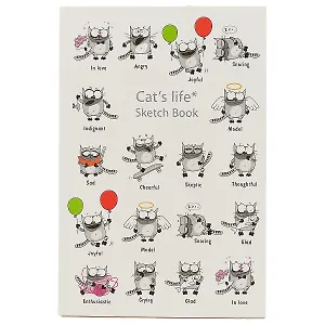 Скетчбук «Cats life», 120 листов